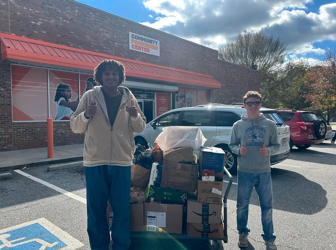 Student volunteers at concessions
